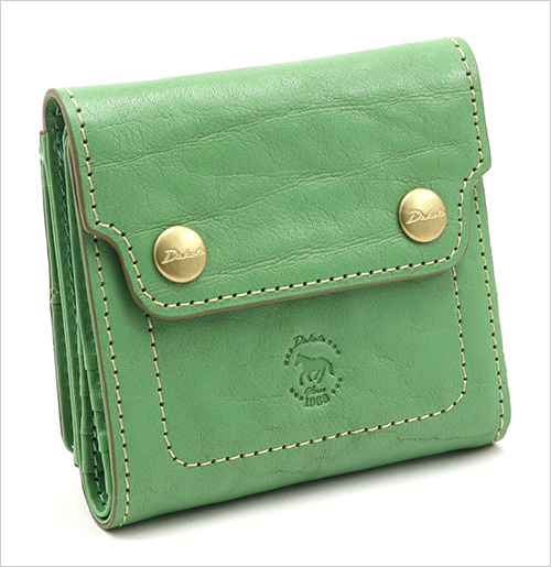 ＜ダコタ＞ヴィタミーナ二つ折り財布 (イタリア製牛革／約W10×H10×D2.5cm) 20,350円  果実や草花、そして自然が持つ生命力と彩り。その色鮮やかな美しさを、厳選されたイタリアンレザーで表現しました。