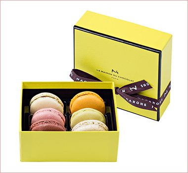 〈ラ・メゾン・デュ・ショコラ〉マカロンボックス6個入