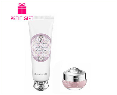 〈ジルスチュアート〉ギフトセット(リップマスク　ホワイトフローラル＆ハンドクリーム　ホワイトフローラル)【プチギフト】