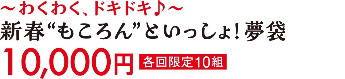 ～わくわく、ドキドキ♪～新春&ldquo;もころん&rdquo;といっしょ！夢袋