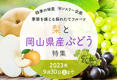梨とぶどう特集